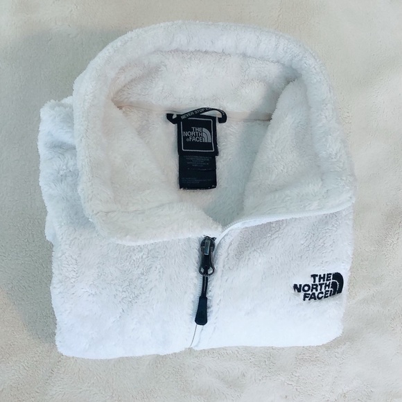 North Face Fuzzy Sweatshirt Jacket Snow White XS - Picture 3 of 10
